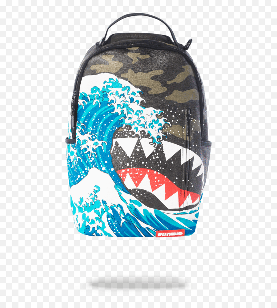 Shark Mouth Png - Sprayground Camokawa Shark Backpack,Sharks Png