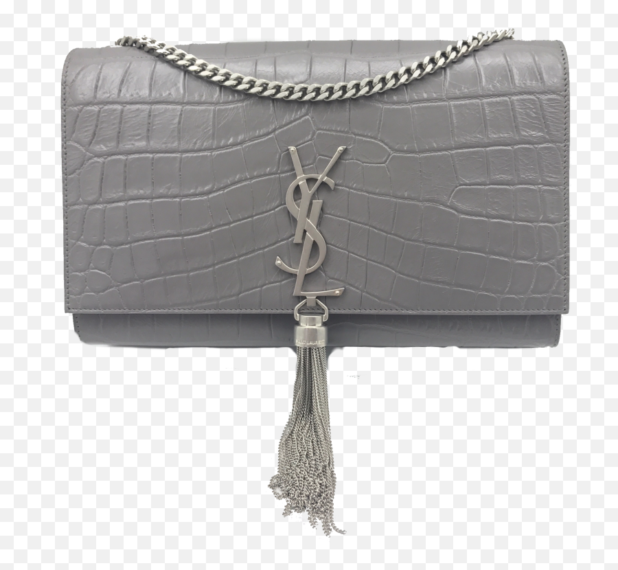 Bolsa Yves Saint Laurent Cassandre Tassel Croco Cinza Png Christian Louboutin Logotipo