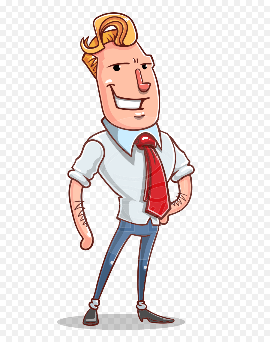 Vector Businessman Cartoon Character - Cartoon Character Png,Cartoon Arm Png