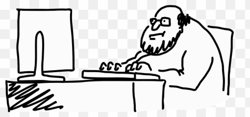 Nerd Clipart Parental Advisory - Computer Png
