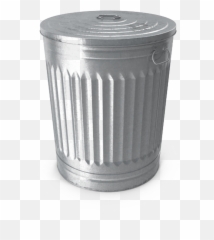 Waste Container Galvanization Electroplating - Galvanized Transparent Background Trash Can Png,Trash Bin Png
