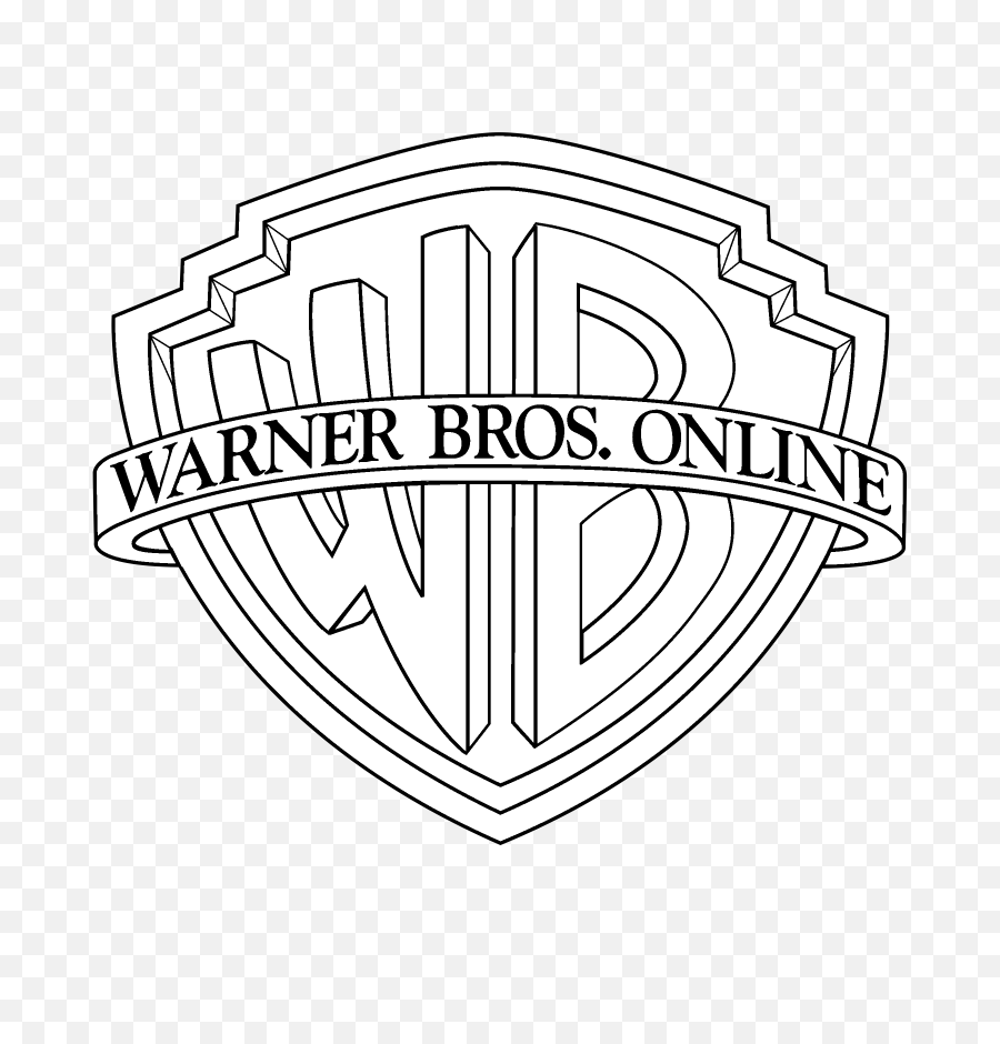 Download Warner Bros Online Logo Black - Warner Entertainment Png,Warner Bros. Pictures Logo