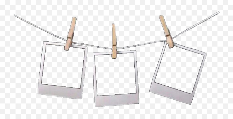 Polaroid Clipart Clothesline - Polaroids On A String Png,Polaroid Picture Png