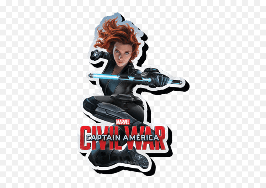 Marvel Civil War Black Widow Magnet - Poster Png,Natasha Romanoff Png