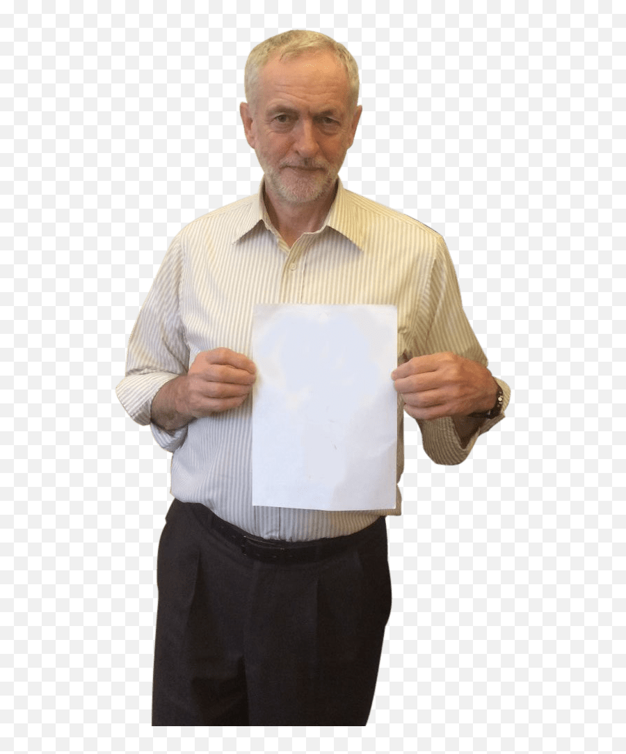 Jeremy Corbyn Png Transparent Images Clipart Vectors Psd - Man Standing And Holding Paper,Jeans Transparent Background