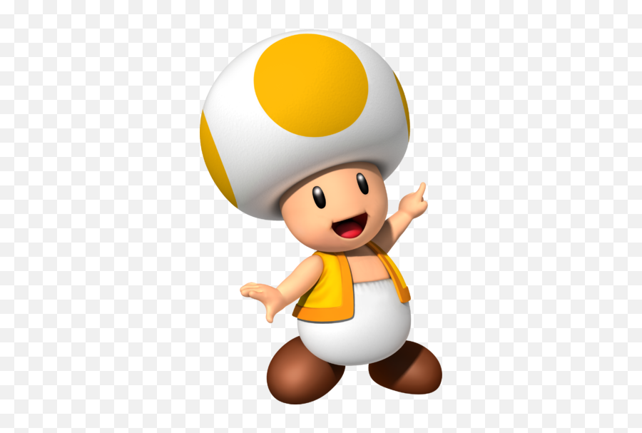 Yellow Toad - Yellow Toad From Mario Png,Toad Png
