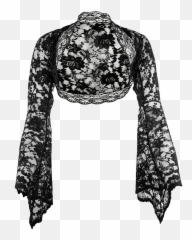 Black Lace Bolero - Bell Sleeve png