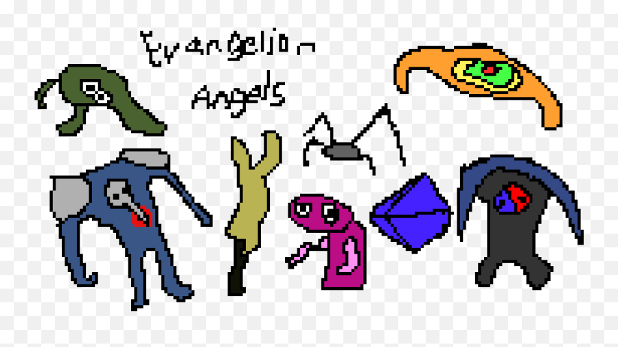 Evangelion Angels Pixel Art Maker - Evangelion Pixel Art Png,Evangelion Png