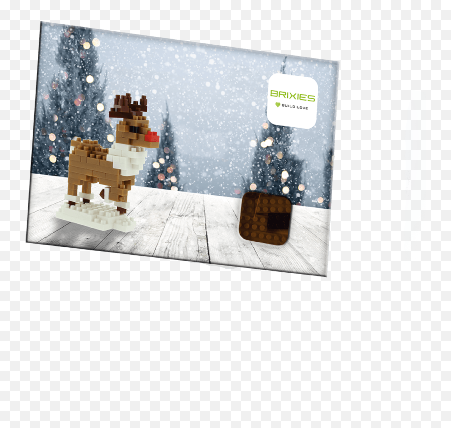 Brixies Postcard Reindeer - Snow Png,Reindeer Png