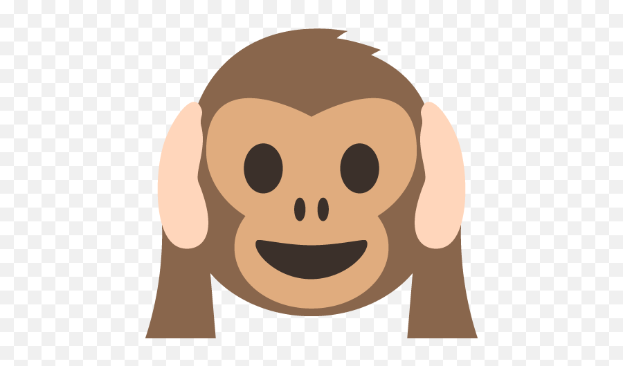 Hear No Evil Monkey Emoji Vector Icon - Three Wise Monkeys Png,Hear Png