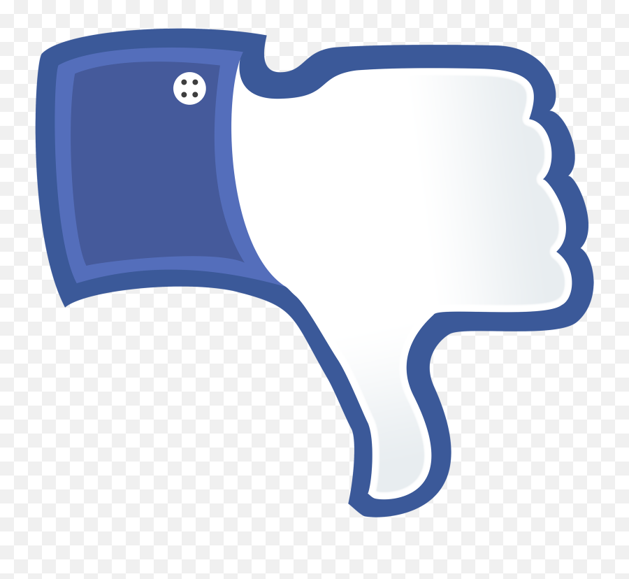 Social Media Facebook Like Button Thumb - Facebook Thumbs Down Svg Png,Facebook Thumb Png