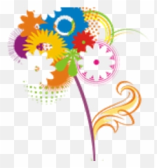 Download Hd Abstract Flower Png Transparent Images - Vector