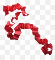 Transparent Red Bows Ornament Ribbon - Horizontal png