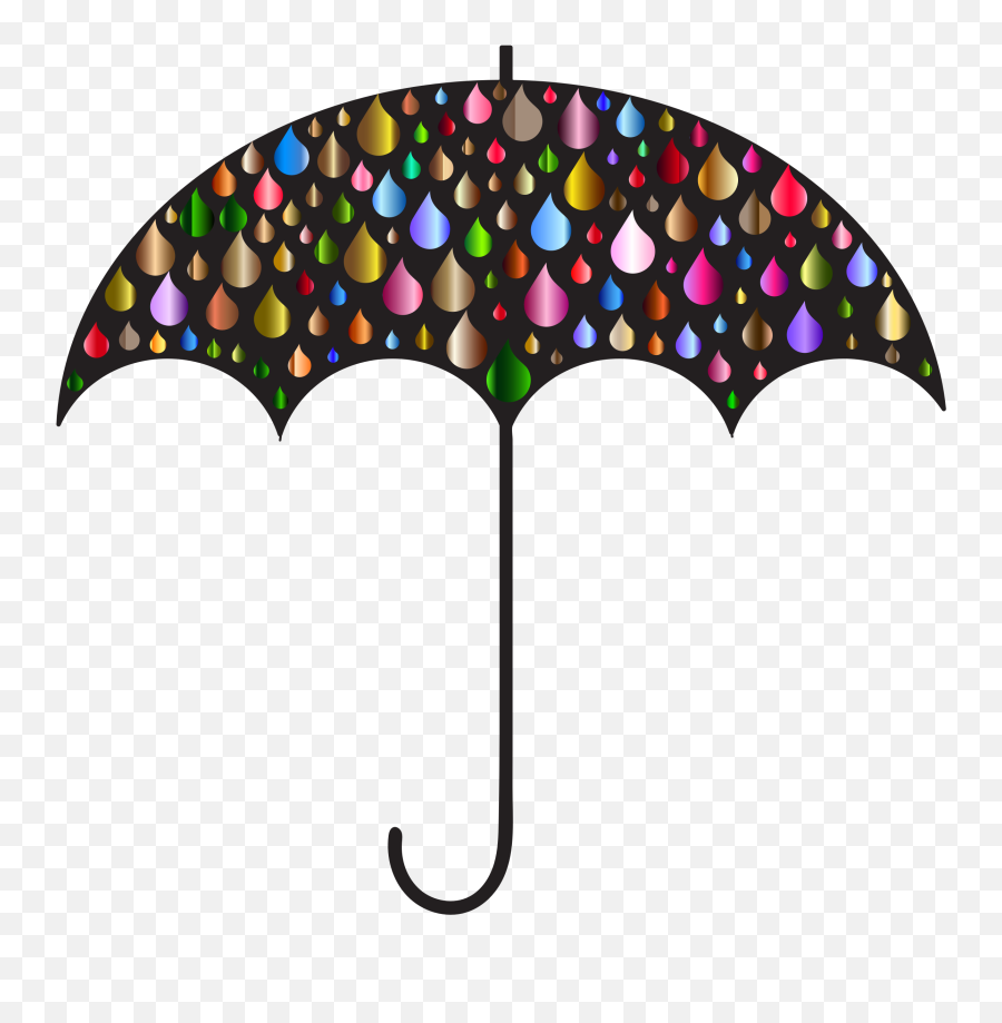 Download Umbrella Silhouette Clip Art - Rain Umbrella Rain Drop Clipart Png,Rain Clipart Png