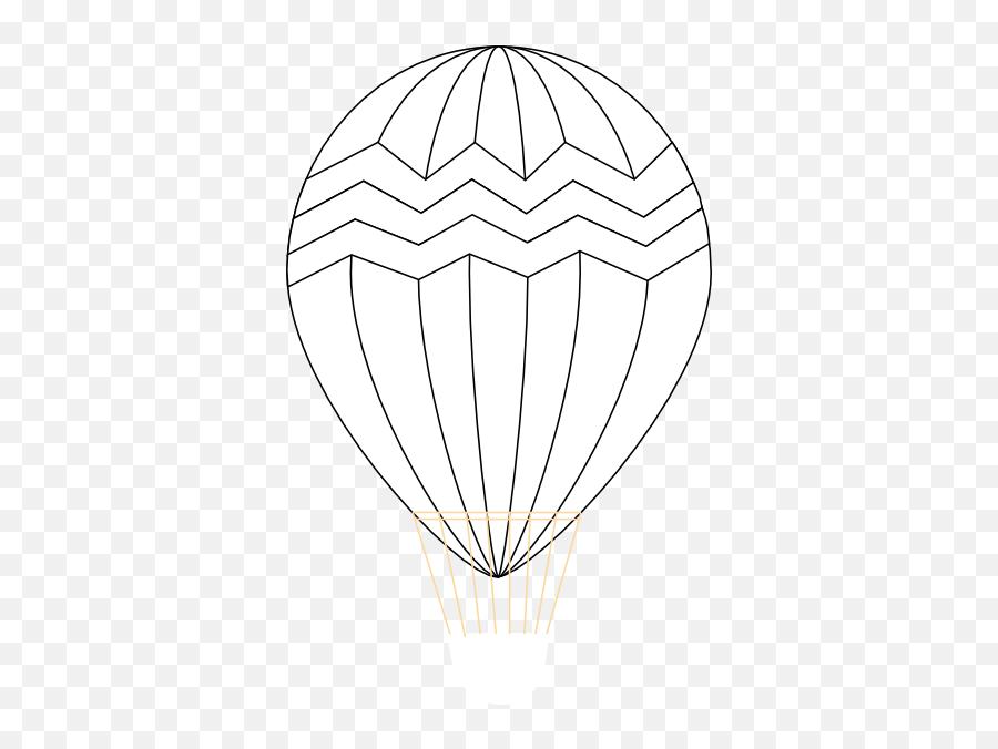 Hot Air Balloon Black And White - Hot Air Ballooning Png,Balloon Clipart Transparent Background