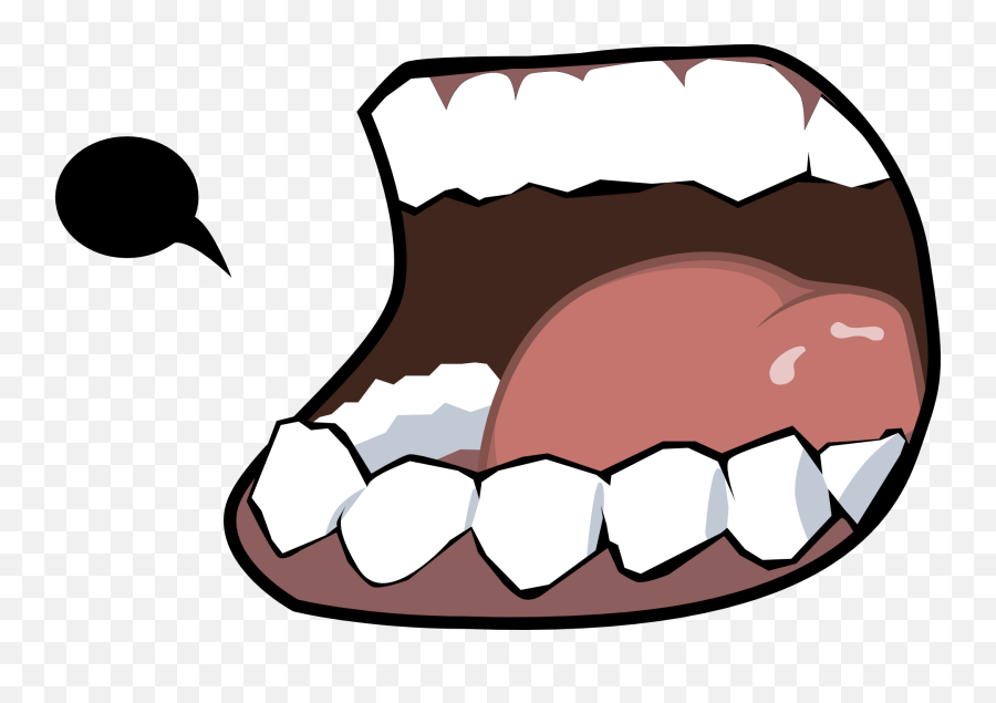 Angry Cartoon Lips Big Free Mouth - Cartoon Open Mouth Png,Angry Mouth Png