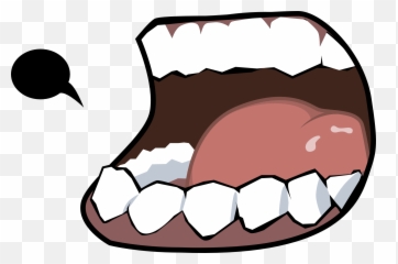 Angry Cartoon Lips Big Free Mouth - Open Png