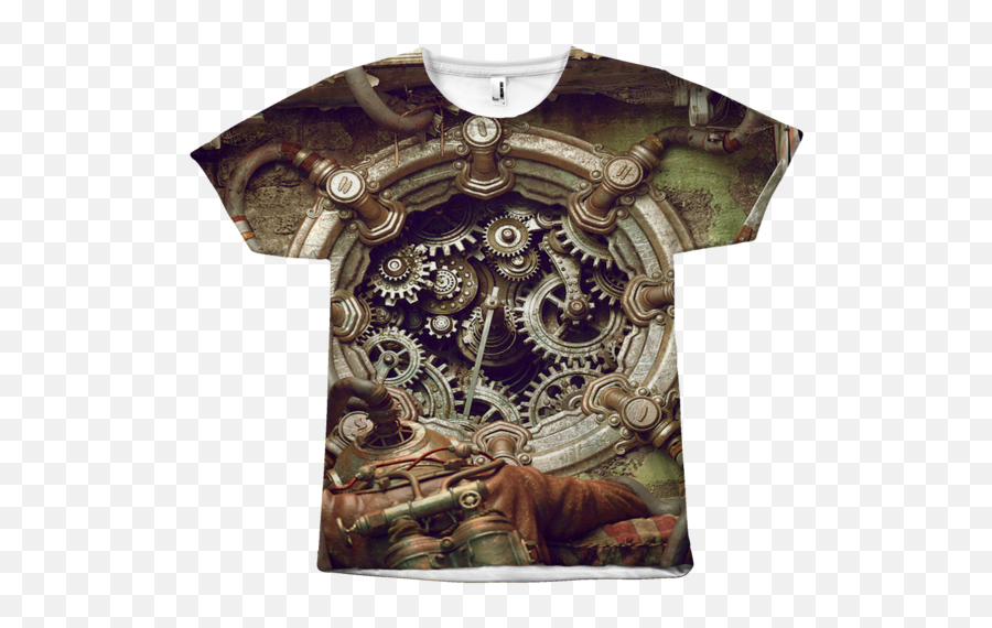 Download Gears Steampunk Tee - Wallpaper Png Image With No Steampunk,Steampunk Gears Png