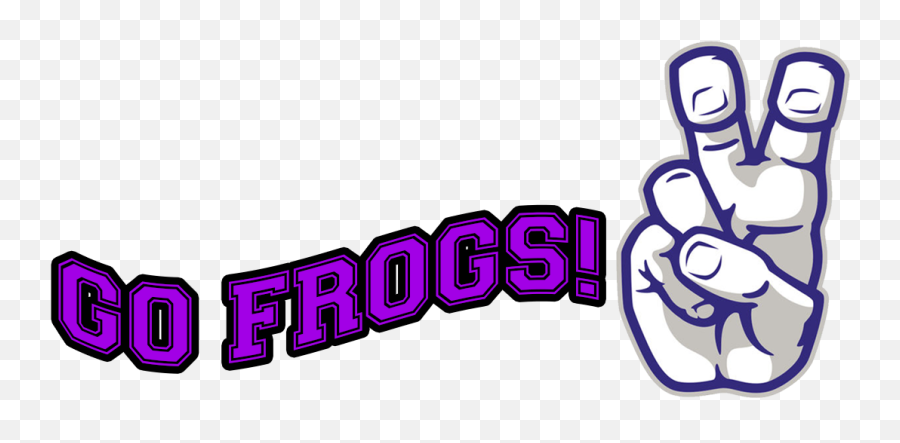 Tcu Horned Frogs Purple Foam Finger - Go Frogs Tcu Png,Tcu Logo Png