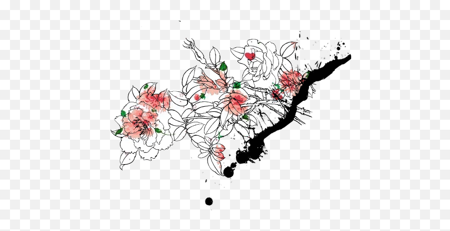 tumblr transparent flower drawing