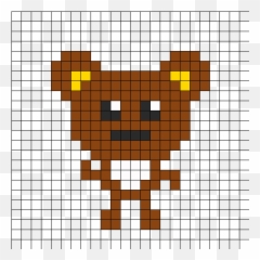 Rilakkuma Perler Bead Pattern Sprites Characters - Mario Pixel Art Coin Png,Rilakkuma Transparent
