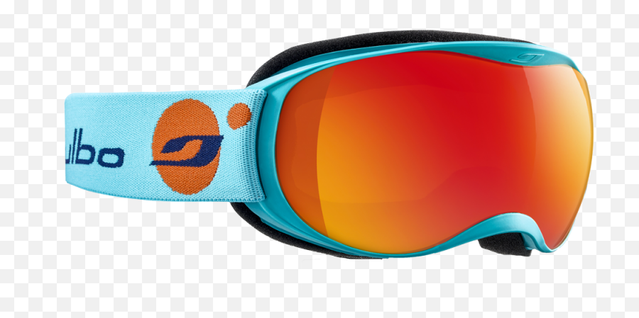 Kids Ski Goggles Julbo Atmo Cyan Blue Orange Flash Fire - Julbo Png,Fire Frame Png