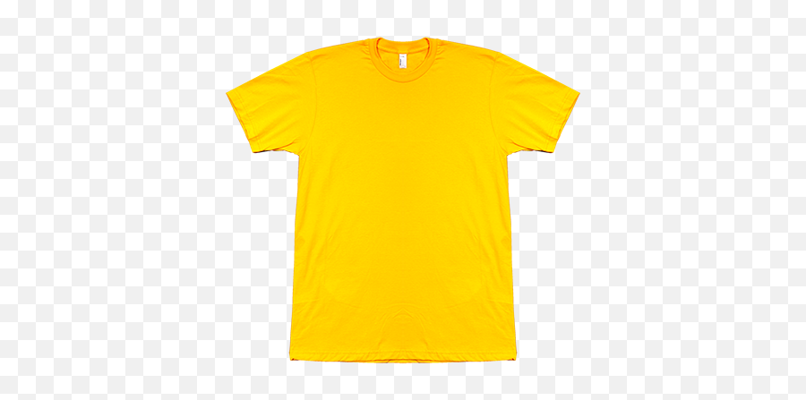 T Shirt - Fruit Of The Loom Yellow T Shirt Png,Shirt Template Png