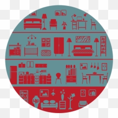 Home Icons Round Placemat 40 Cm - Dot png