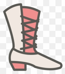 Cowboy Boot Icon Women Shoes Iconset Chanut Is Industries - Sepatu Boots Wanita Vektor png