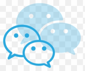 Logo Media Social Wechat Icon - Blue Png
