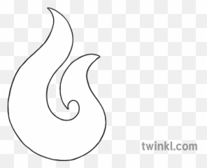 Hei Matau Fish Hook Maori Symbol Ks1 Bw Rgb - Dot png