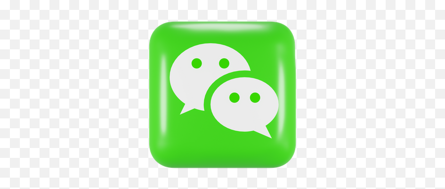 Free Wechat Logo 3d Illustration Download In Png Obj Or - Wechat 3d,Wechat Icon Vector Free Download