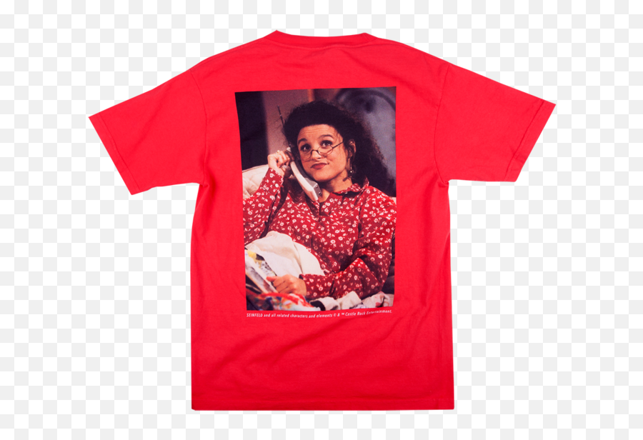 Seinfeld Elaine In Bed Red Teeu2013 Dumbgood - Dumbgood Seinfeld Shirt Png,Seinfeld Png