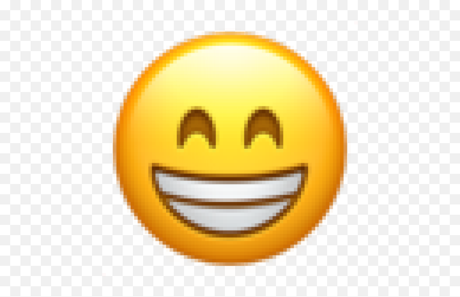 Grinning Face With Smiling Eyes Apple Ios 103 - Beaming Face With Smiling Eyes Emoji Png,Happy Face Logo