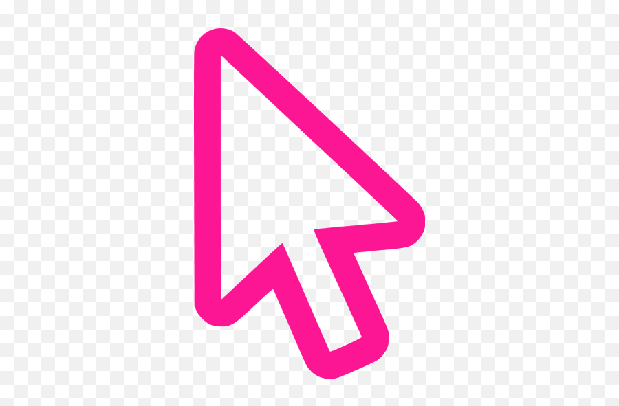 Deep Pink Cursor Icon - Free Deep Pink Cursor Icons Windows 10 Cursor Png,Cursor Icon Png