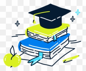 Graduation Cap Icon - Download In Colored Outline Style Square Academic Cap Png,Graduate Diploma Icon