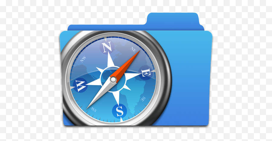 Folder Safari Apple Icon - Safari Icon Png Grey,Mac Os Folder Icon