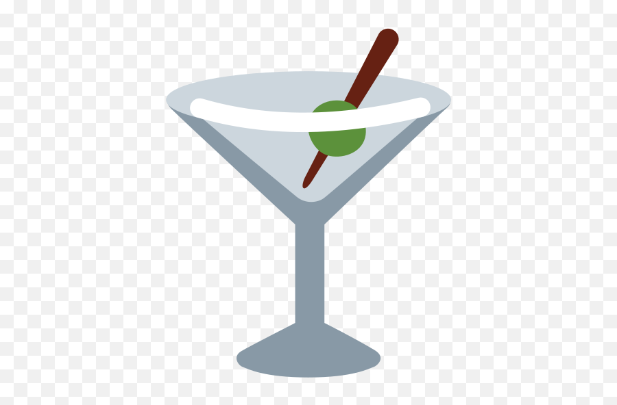Cocktail Glass Emoji - Martini Emoji Png,Cocktail Glass Icon