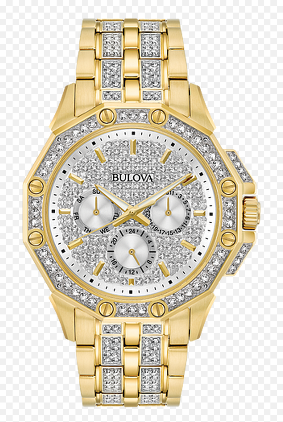 Bulova Gold Diamond Octava Watch - Bulova Watch Png,4 Element Diamond Icon