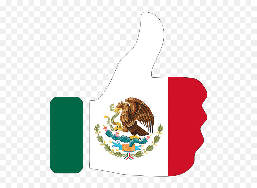 Thumbs Up With Mexican Flag - File Flag Mexico Svg Png,Mexican Flag Transparent