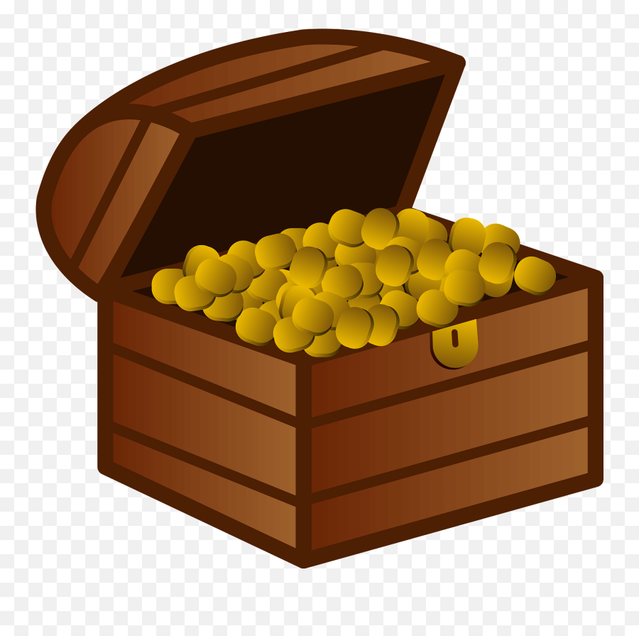 Treasure Box Of Coins Clipart Free Download Transparent - Playa Cala Gran Png,1080p Icon Money Glod