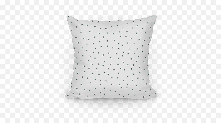Black And White Watercolor Polka Dots Throw Pillow Lookhuman - Camping Pillows Png,Polka Dots Png