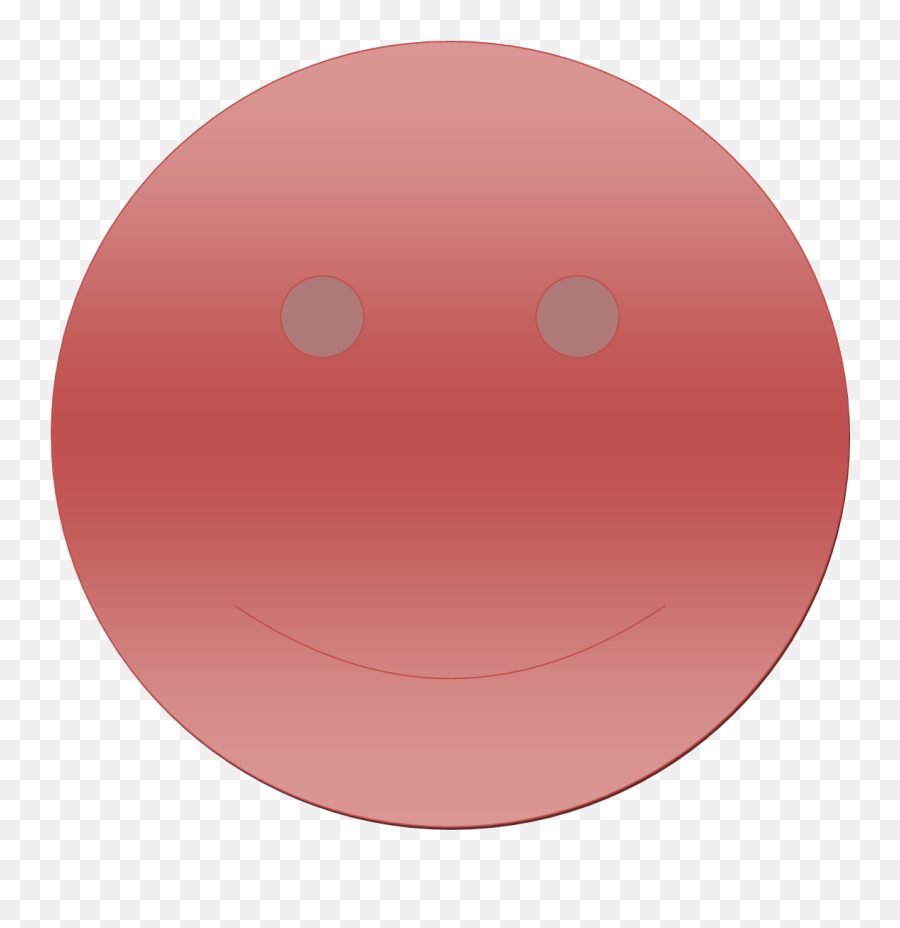Red Gradient Smiley Face - Circle Png,Smiley Face Png Transparent