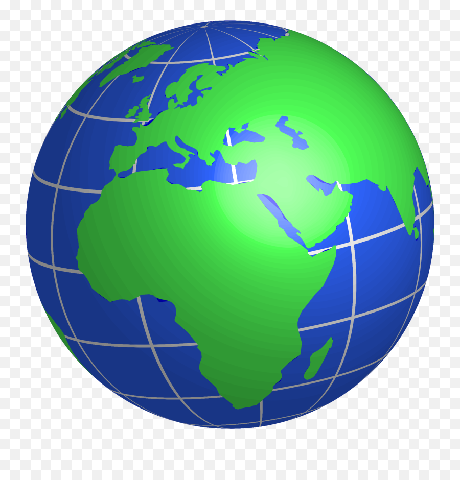 Europe Africa And Middle East Globe - Clipart Globe Png,Planet Earth Transparent Background