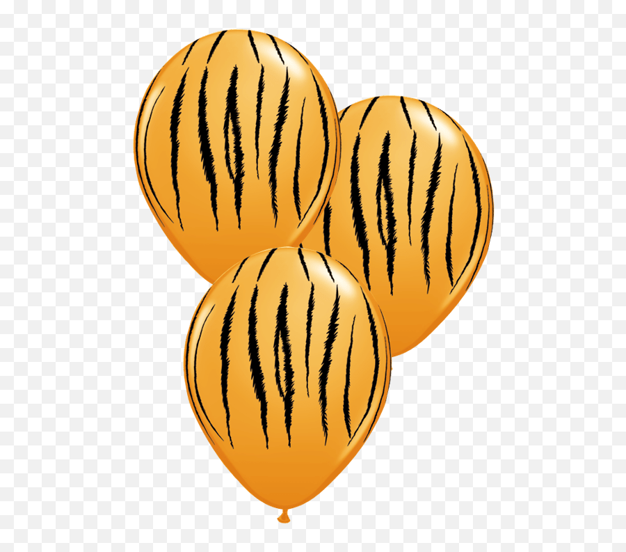 Download 3 Tiger Print Latex Balloons - Balloons Png Jungle,Tiger Stripes Png