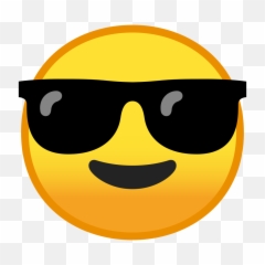Noto Emoji Smileys Iconset - Smiling Face With Sunglasses Png
