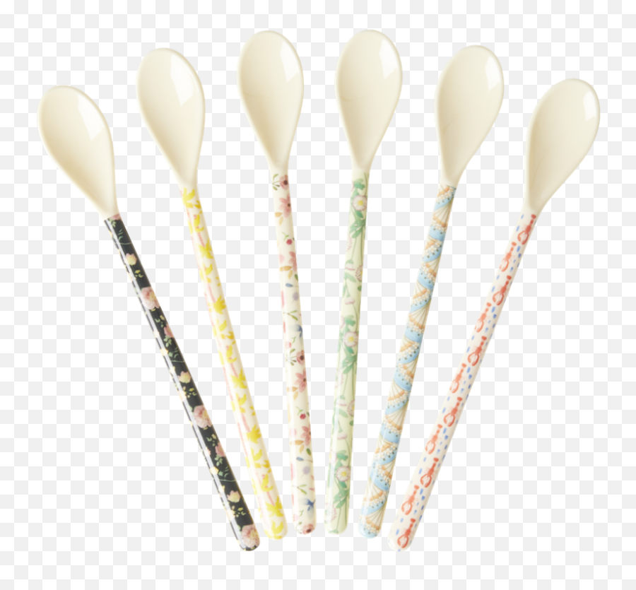 Happy 21st Print Melamine Latte Spoons Rice Dk - Wooden Spoon Png,Spoon Transparent
