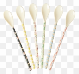 Happy 21st Print Melamine Latte Spoons Rice Dk - Wooden png