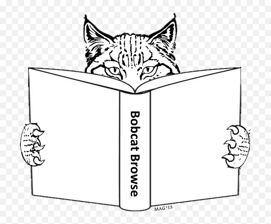 Bobcat Browse Collection - Msu Library Montana State Bobcat With A Book Png,Bobcat Png