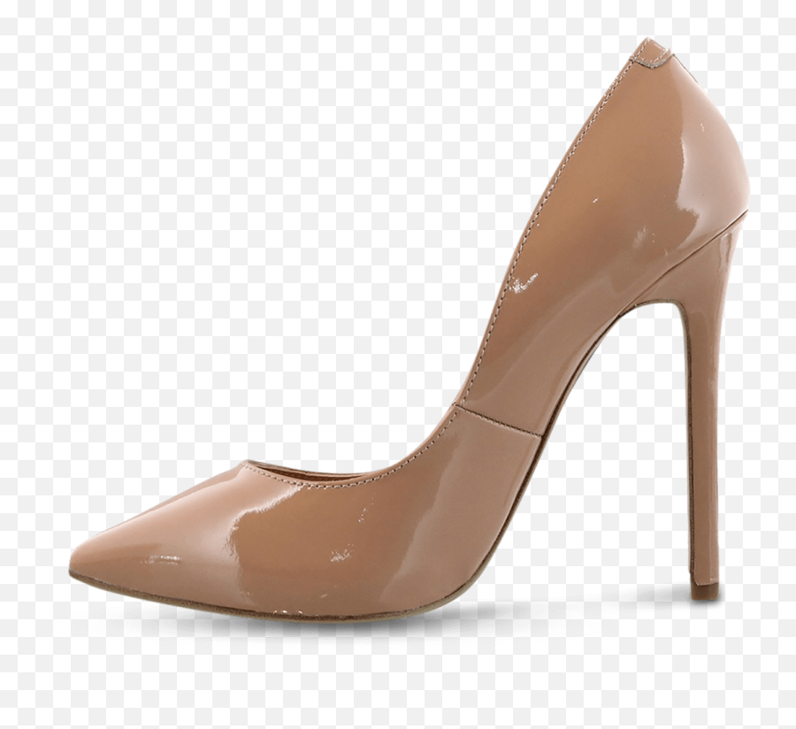 Leola Nude Patent Heels - Shoe Png,Heels Png